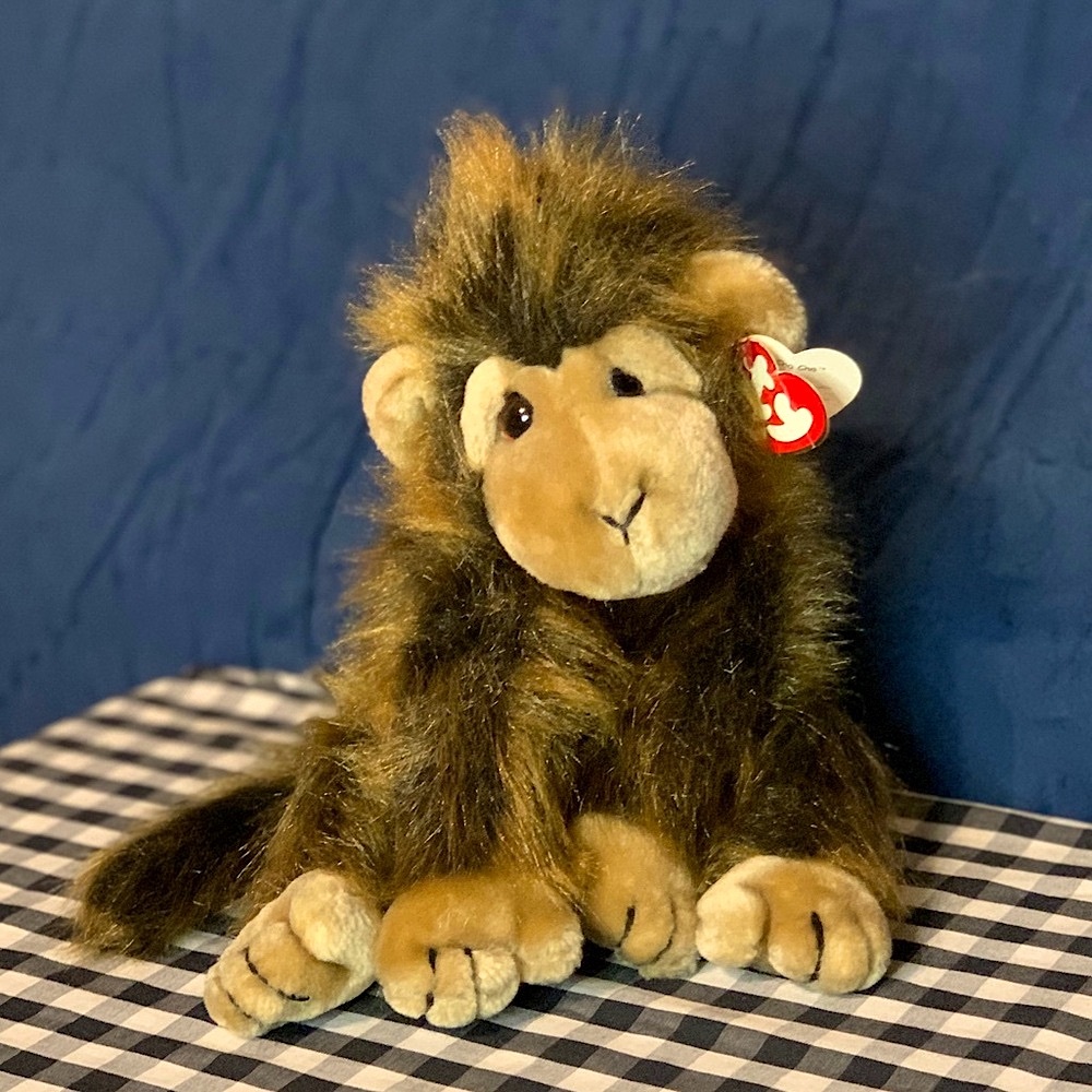 Ty ♥️ Cha Cha the Chimpanzee 🦧 Vintage 1998 Beanie Buddy Collectible NWT 🍌🍌🍌